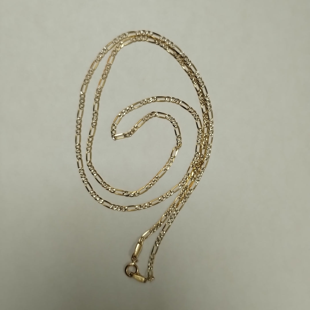 CADENAS CARTIER 3*1 DIAMANTADA ORO 14K 3.2 (NUEVO)