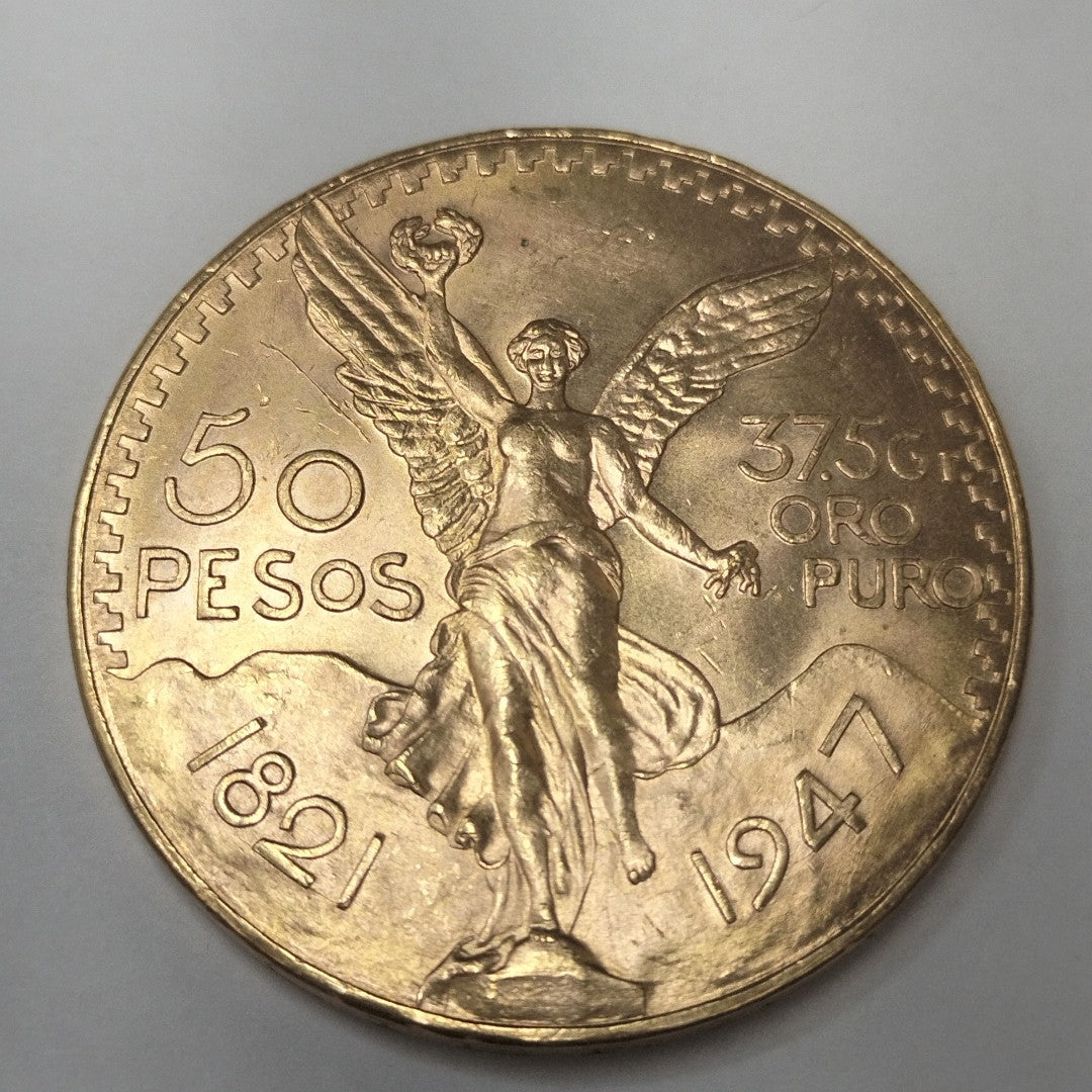 Moneda Centenario Cincuenta Pesos Oro Mexicano 21.6K