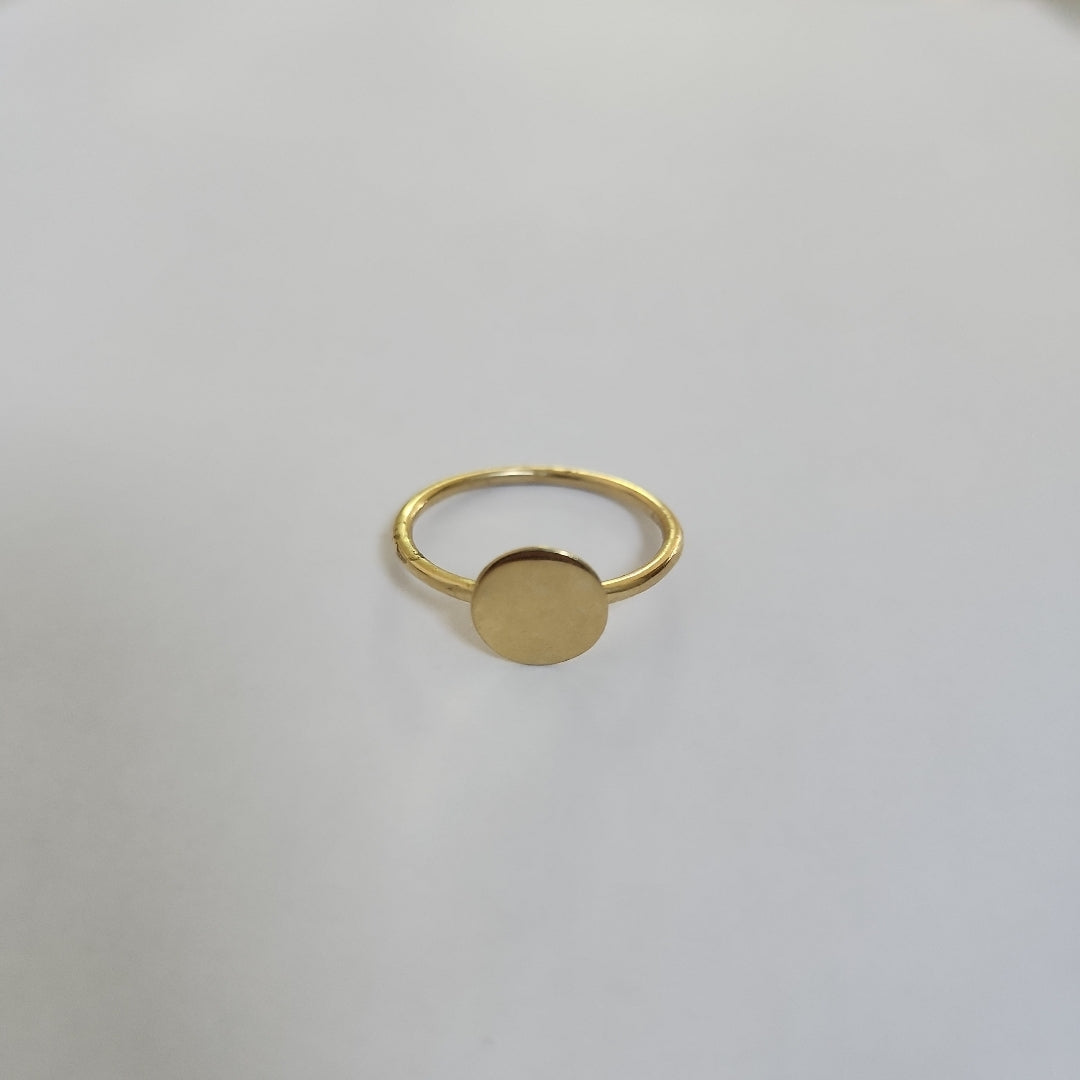 10182AND00070B954 FRD5 ANILLO CON CIRCULO PLANO EN MEDIO ORO 14K 1.6GRS (NUEVO)