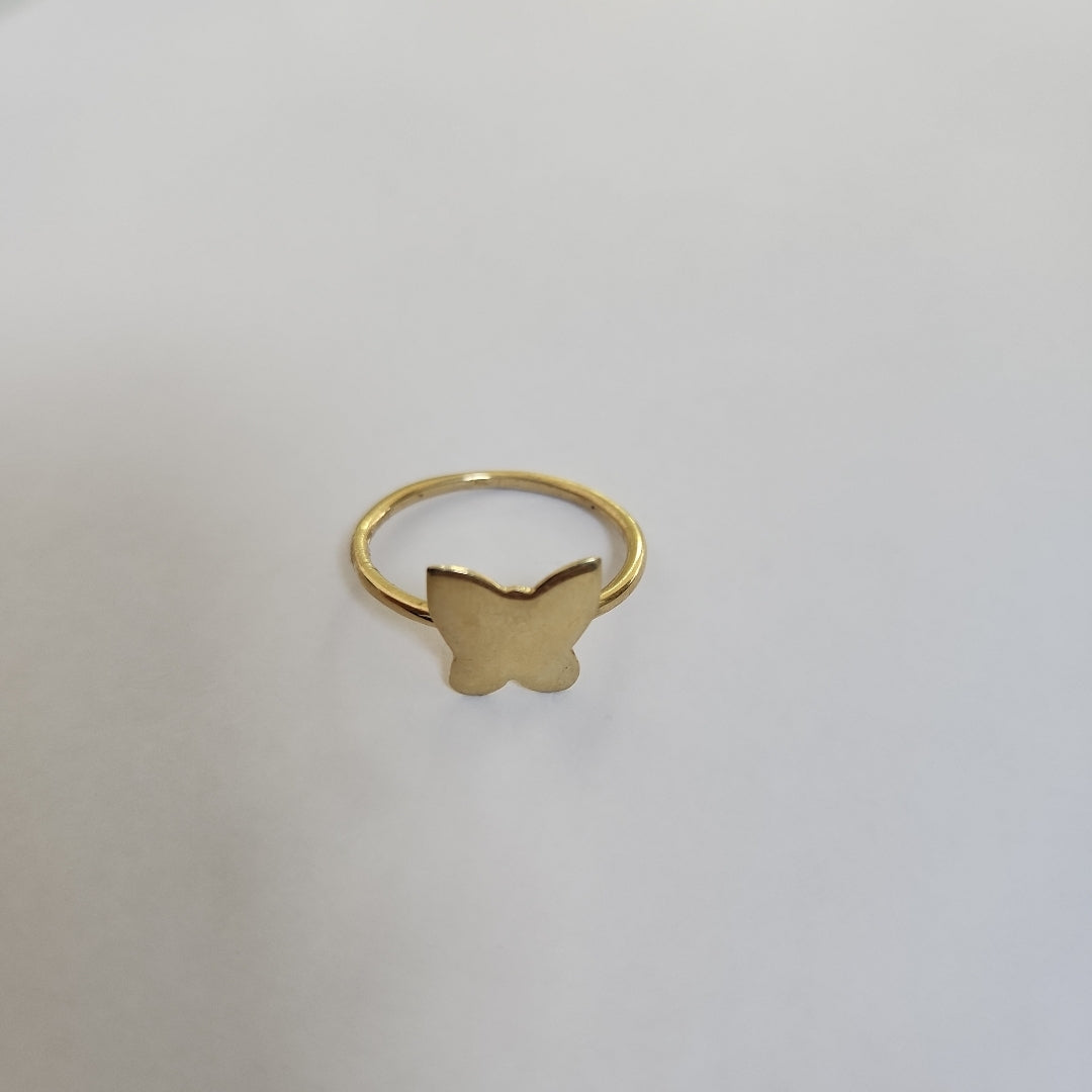 10340AND00070B2715 FRD11A ANILLO DE MARIPOSA PULIDA ORO 14K 1.7GRS (NUEVO)