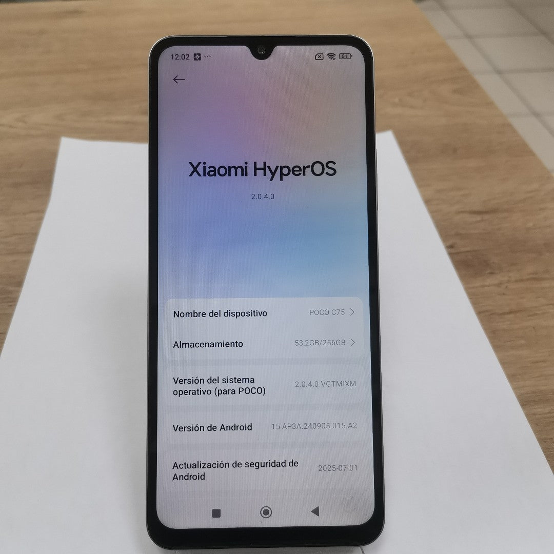 CELULAR XIAOMI POCO C75 2410FPCC5G (2024) 256 GB 8 GB RAM (SEMINUEVO)