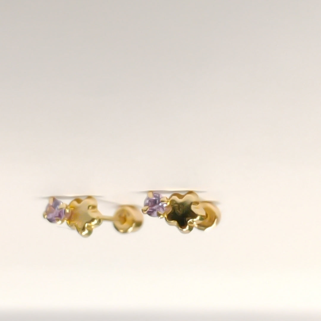 BROQUELES ORO 14K 1 (NUEVO)