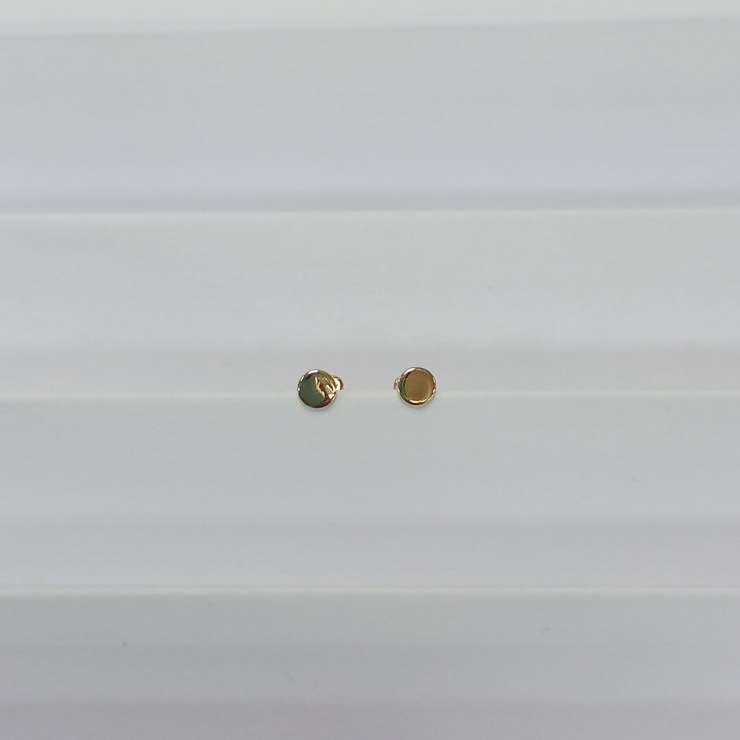 BROQUELES ORO 14K 1 (NUEVO)