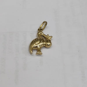 10212DIJ00000B449 FRD5 DIJE DE CIGÛEÑA O/A ORO 14K 1.2GRS (NUEVO)