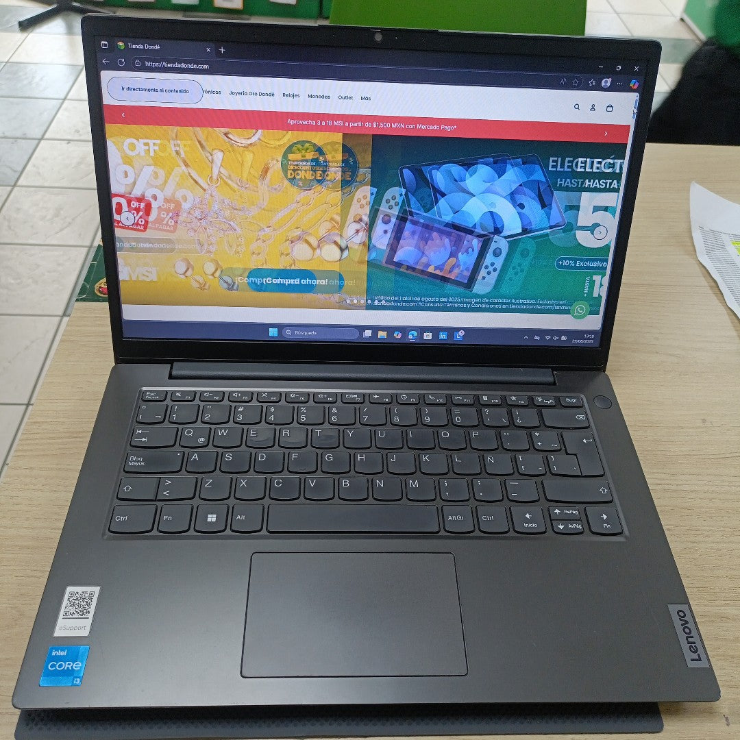 LAPTOP LENOVO V14 G2 ITL (2022) 256 GB SSD 8 GB RAM (SEMINUEVO)