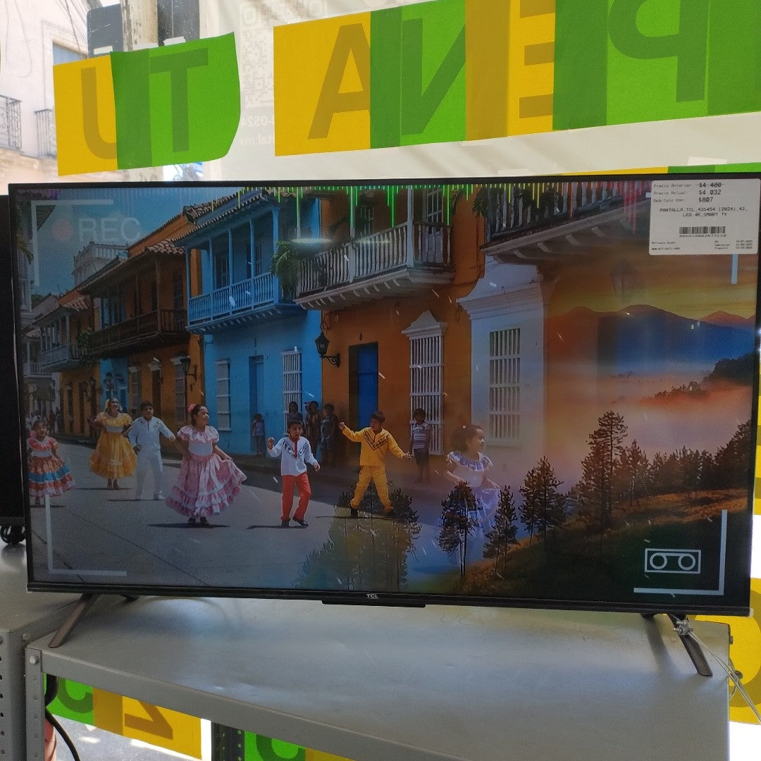 PANTALLA TCL 43S454 (2024) 43" LED 4K (SEMINUEVO)