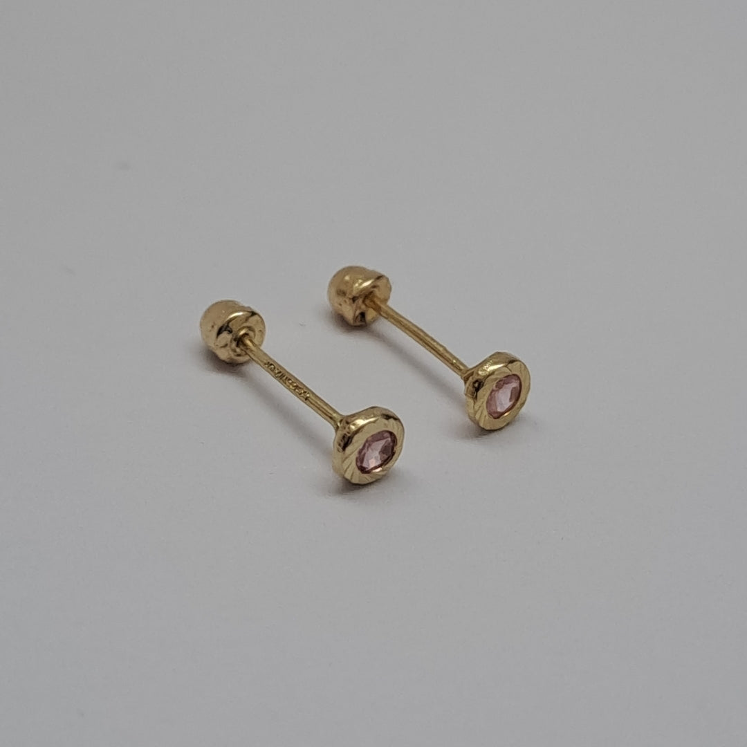 BROQUELES ORO 14K 1 (NUEVO)