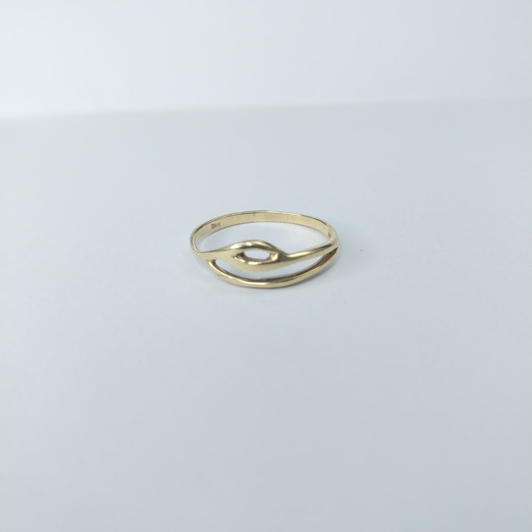10112AND00075B3087 FRD12 ANILLO 2 HILOS UNIDOS ORO 14K 1.6GRS (NUEVO)
