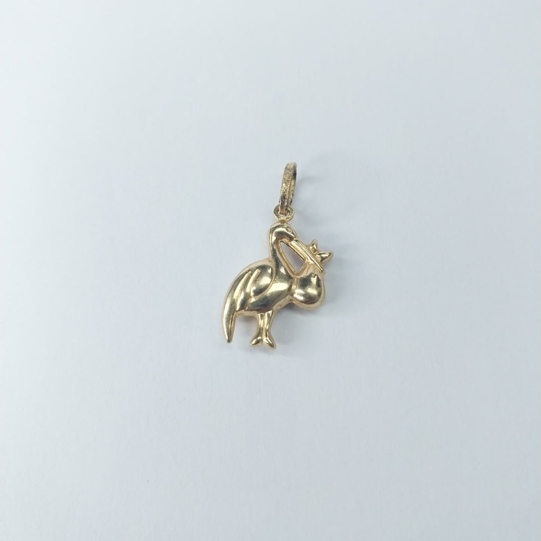 10023DIJ00000B1402 FRD12 DIJE DE CIGÜEÑA ORO 14K 1.1GRS (NUEVO)