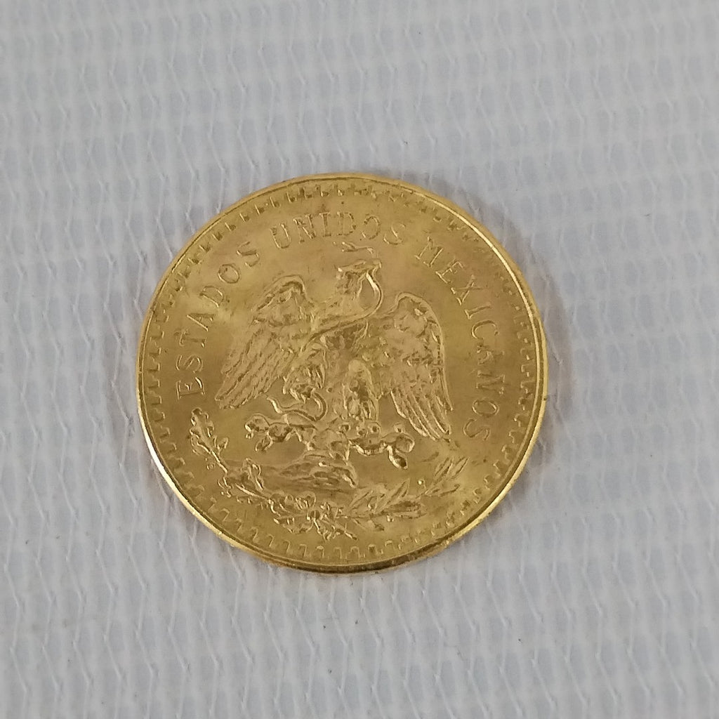 K1 41,60 GRMS - DTO. 0,00 GRMS - 21 K - AVALÚO 76003,20 * IDENTIFICACIÓN MONEDA NOMINATIVA * MONEDAS PESOS 50 PESOS (SEMINUEVO)
