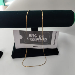 CADENA. ORO. 14 K 2.4 GRMS (SEMINUEVO)