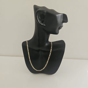 CADENAS CARTIER 3*1 DIAMANTADA ORO 14K 1.9 (NUEVO)