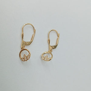 BROQUELES ORO 14K 2 (NUEVO)