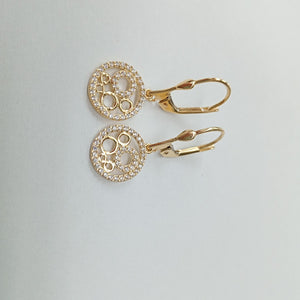 BROQUELES ORO 14K 2.7 (NUEVO)