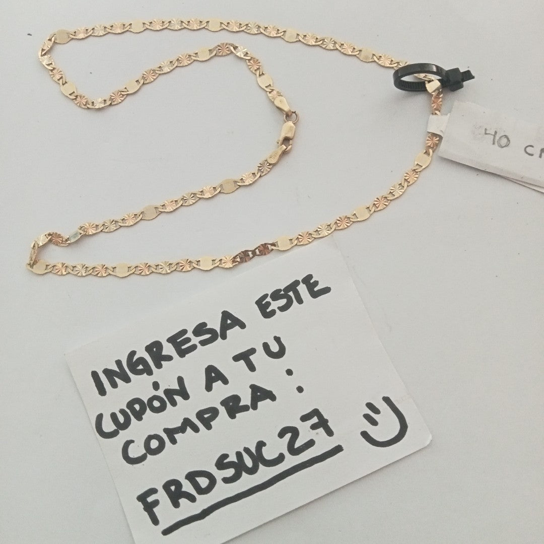CADENA ORO 14 K 3,90 GRMS (SEMINUEVO)