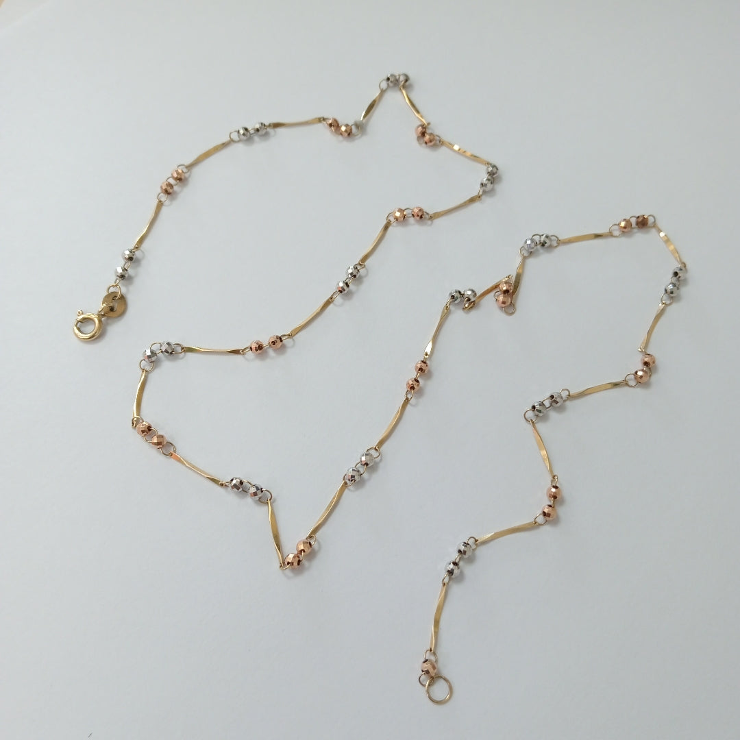 CADENA ORO,RODIADO 10 K 3,60 GRMS (SEMINUEVO)