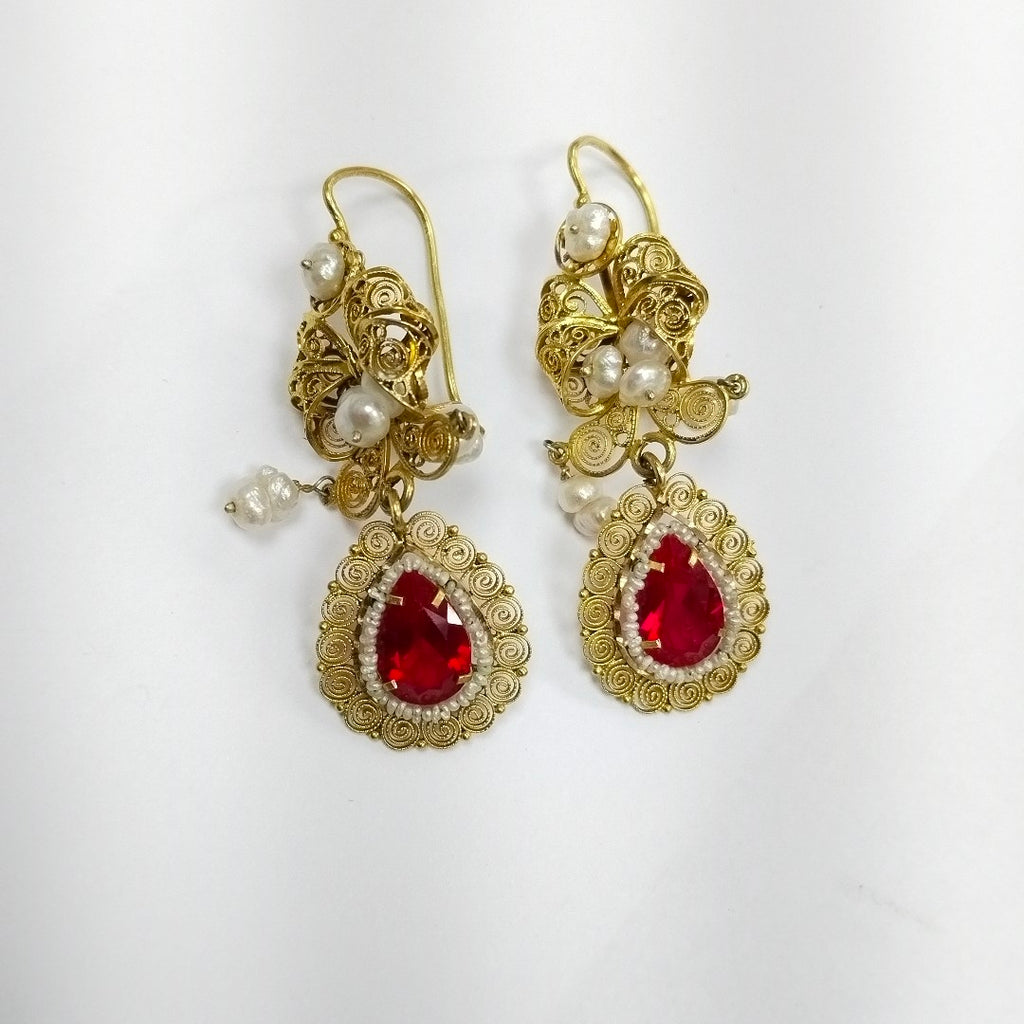 ARETES PAR ORO 10 K 13,90 GRMS (SEMINUEVO)