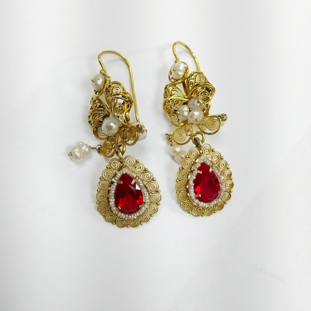 ARETES PAR ORO 10 K 13,90 GRMS (SEMINUEVO)