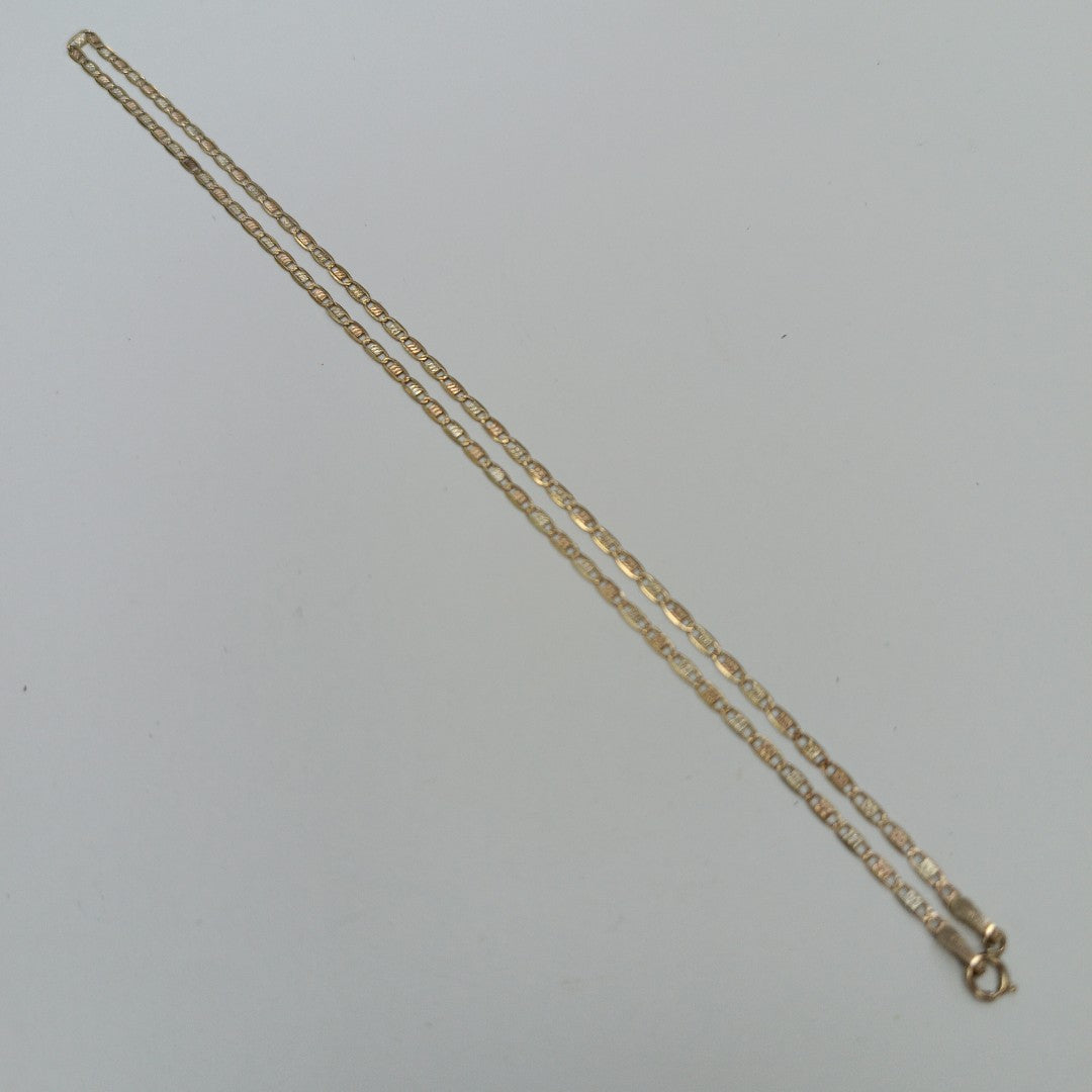 CADENA. ORO, ORO COMBINADO. 10 K 1.8 GRMS (SEMINUEVO)