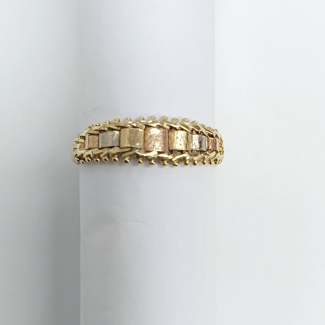 ANILLITO ORO COMBINADO 14 K 3,30 GRMS (SEMINUEVO)