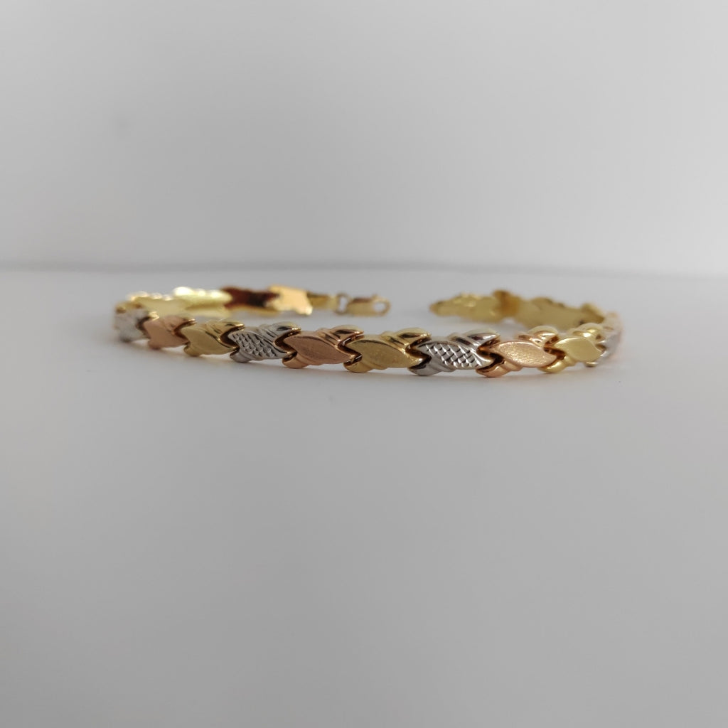 PULSERA ORO COMBINADO 14 K 7,30 GRMS (SEMINUEVO)