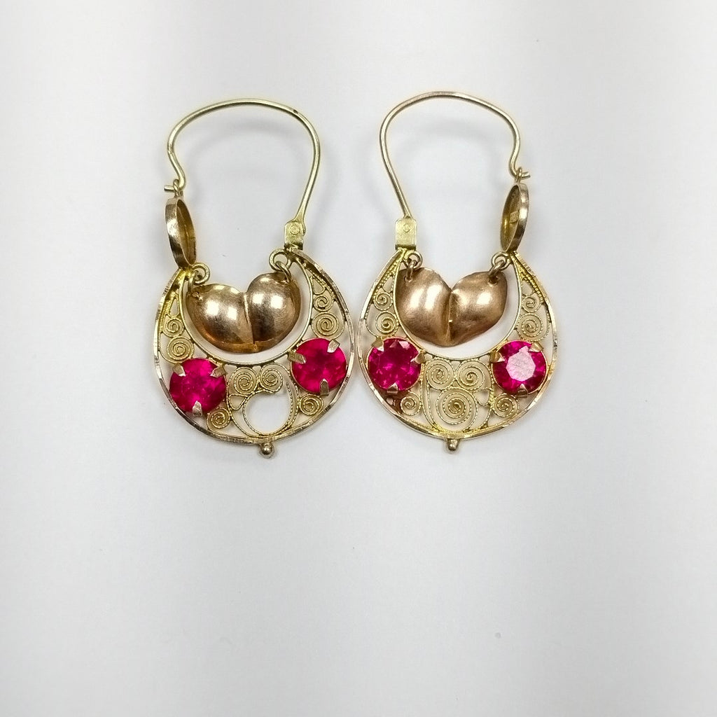 ARETES PAR ORO 10 K 5,40 GRMS (SEMINUEVO)
