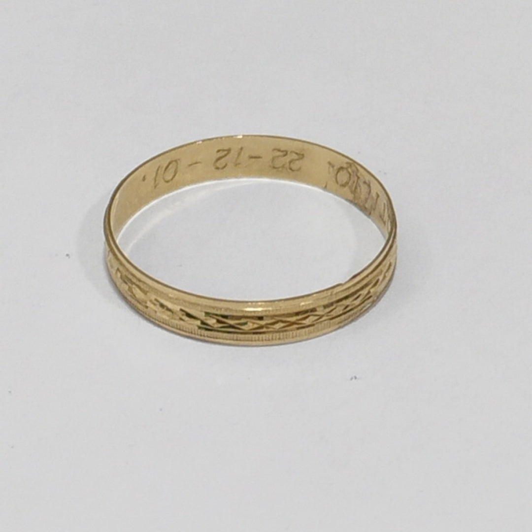 ARGOLLA. ORO. 14 K 1.3 GRMS (SEMINUEVO)