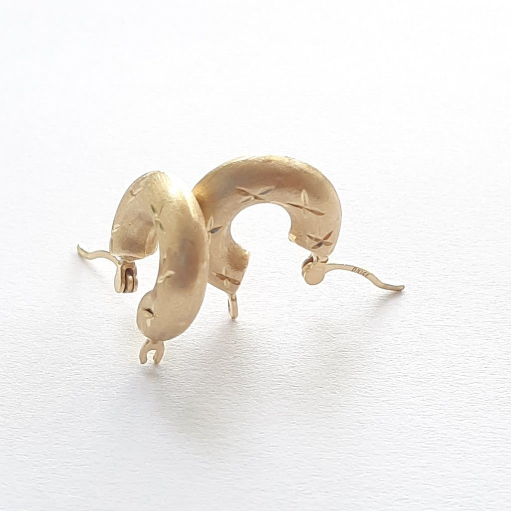 ARRACADAS PAR ORO 14 K 1,50 GRMS (SEMINUEVO)