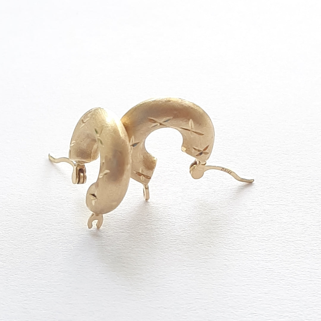 ARRACADAS PAR ORO 14 K 1,50 GRMS (SEMINUEVO)