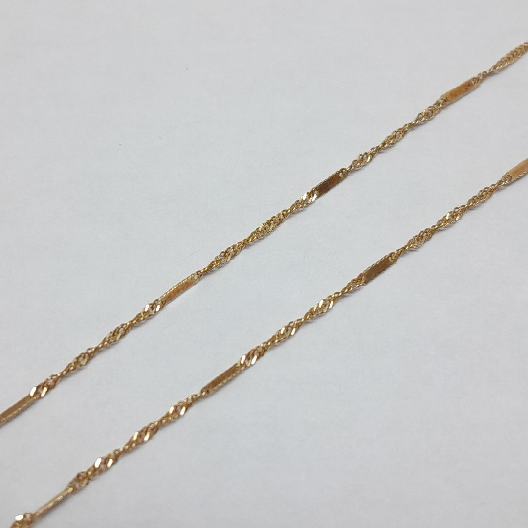 CADENA. ORO. 10 K 0.8 GRMS (SEMINUEVO)
