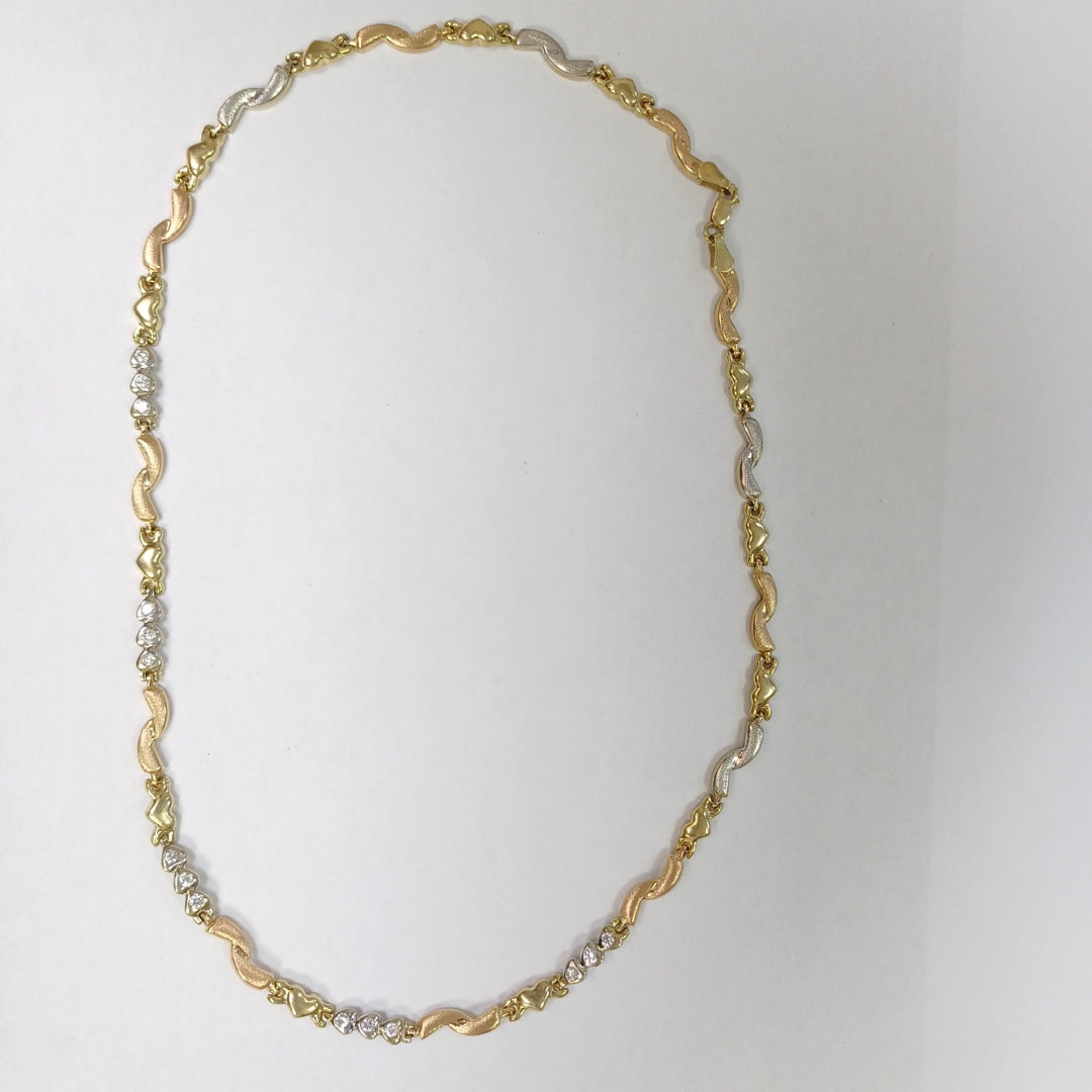 GARGANTILLA ORO,ORO COMBINADO 14 K 12,40 GRMS (SEMINUEVO)