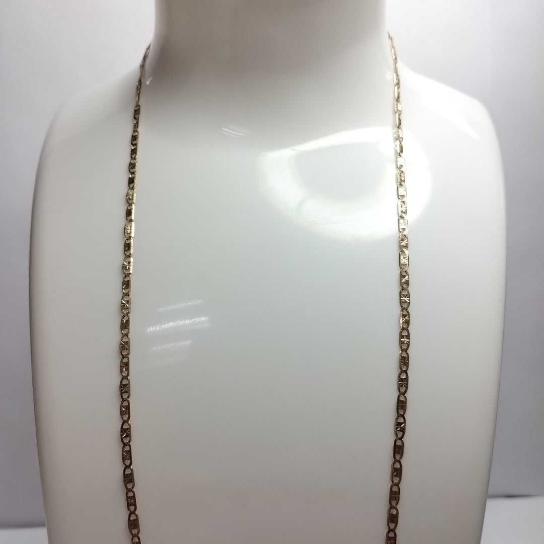 CADENA. ORO, ORO COMBINADO. 14 K 3.7 GRMS (SEMINUEVO)