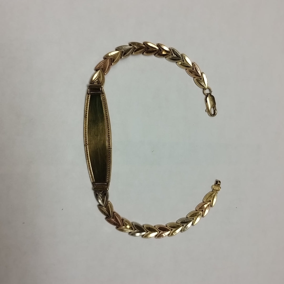 ESCLAVA. ORO, ORO BLANCO. 14 K 10.7 GRMS (SEMINUEVO)
