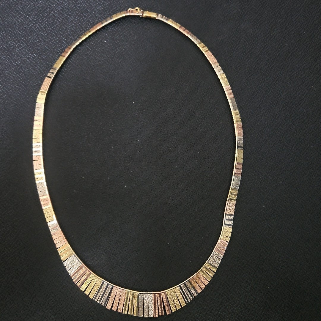 GARGANTILLA. ORO COMBINADO. 14 K 28.8 GRMS (SEMINUEVO)