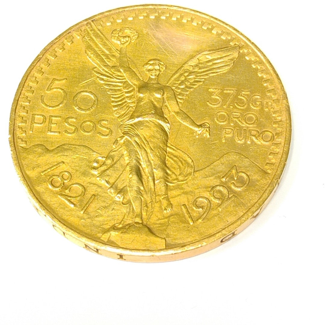 K1 41,60 GRMS - DTO. 0,00 GRMS - 21 K - AVALÚO 76003,20 * IDENTIFICACIÓN MONEDA NOMINATIVA * MONEDAS PESOS 50 PESOS (SEMINUEVO)