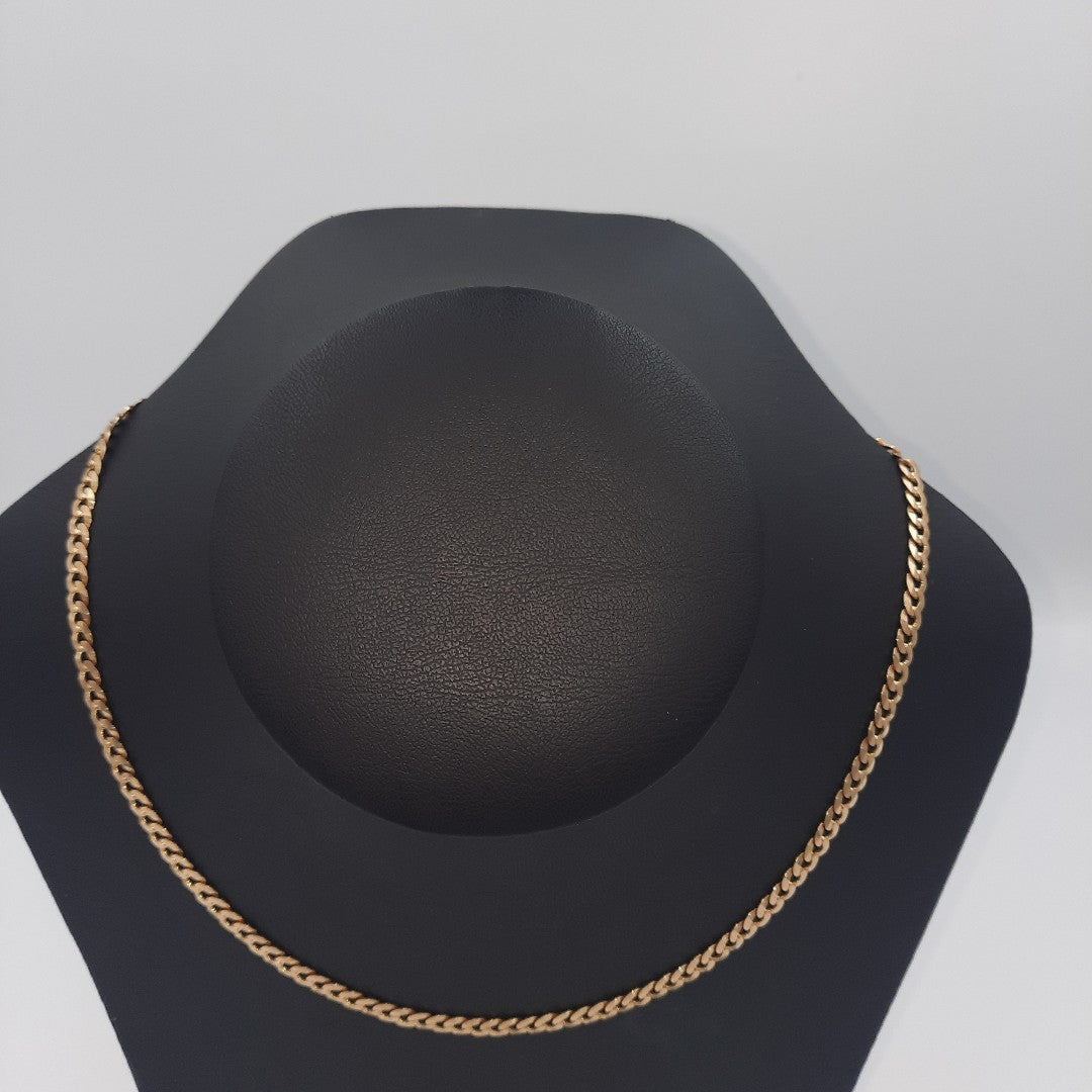AHOGADOR, CADENA. ORO. 14 K 13.3 GRMS (SEMINUEVO)