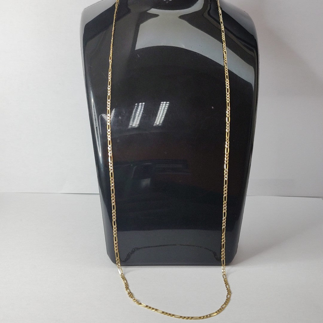 CADENAS CARTIER 3*1 DIAMANTADA ORO 14K 3.5 (NUEVO)