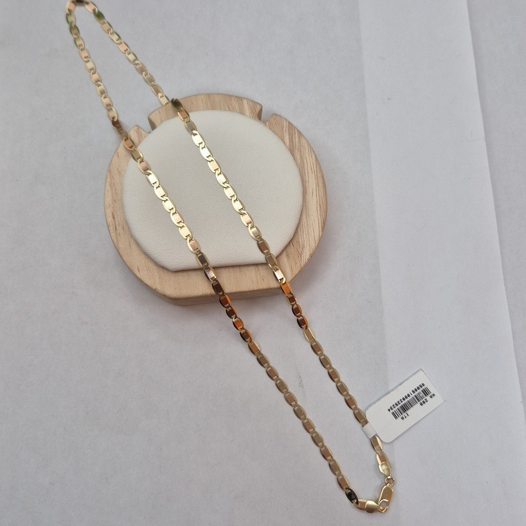 CADENAS VALENTINA/ESPEJO ORO 14K 10 (NUEVO)