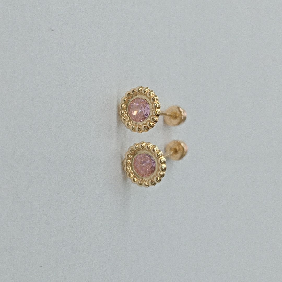 BROQUELES ORO 14K 1 (NUEVO)