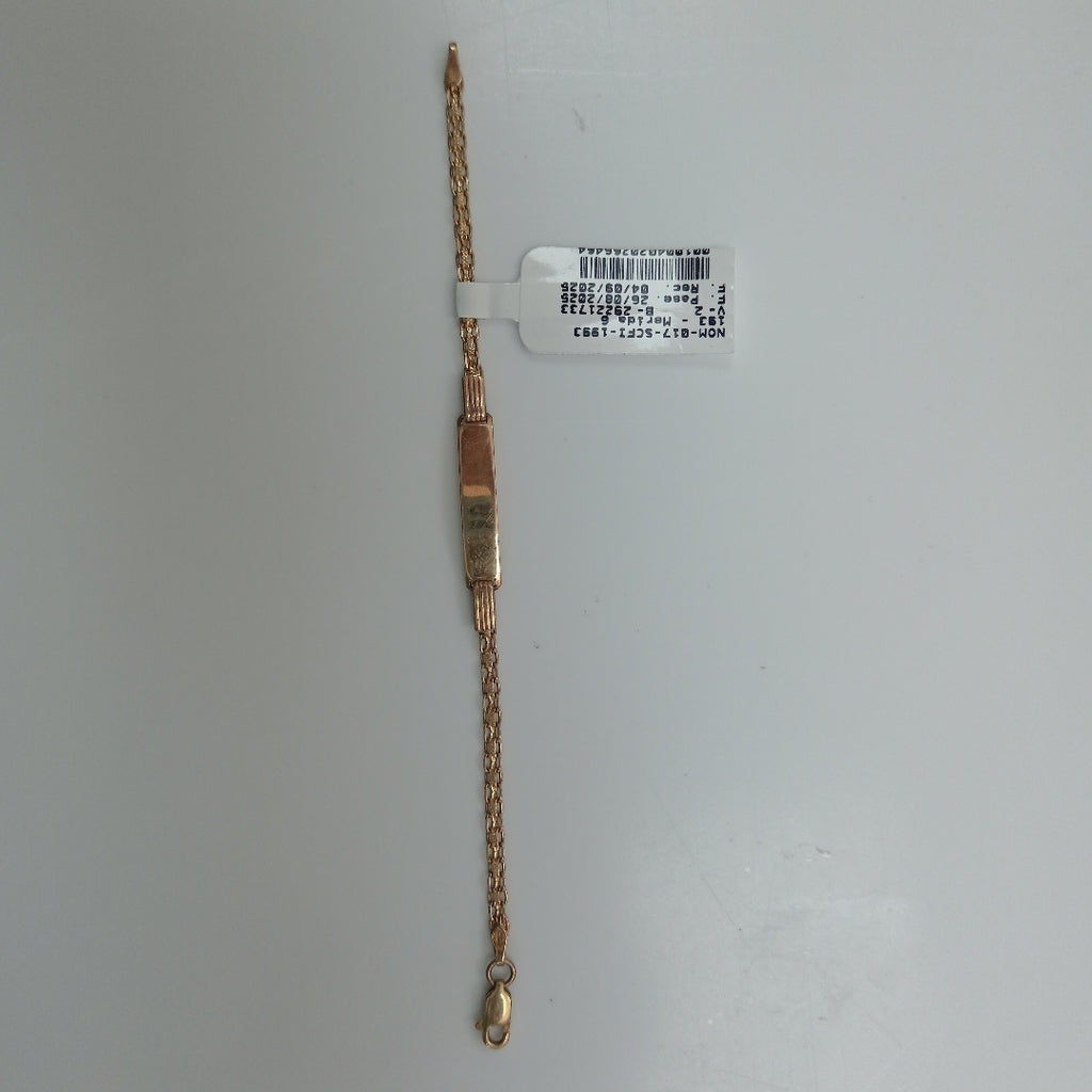 ESCLAVA. ORO. 14 K 3.3 GRMS (SEMINUEVO)