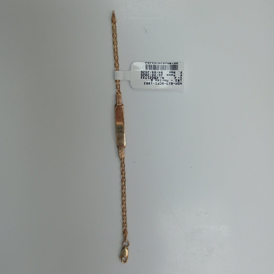 ESCLAVA. ORO. 14 K 3.3 GRMS (SEMINUEVO)