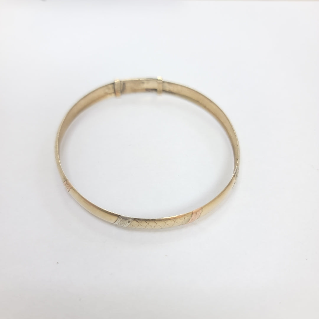 PULSERA RIGIDA. ORO. 10 K 6.4 GRMS (SEMINUEVO)
