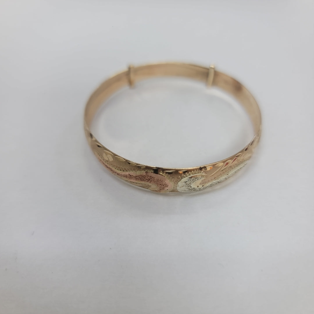 PULSERA RIGIDA. ORO. 10 K 4.8 GRMS (SEMINUEVO)