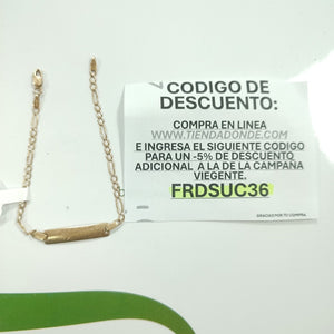 ESCLAVA. ORO. 14 K 2.5 GRMS (SEMINUEVO)