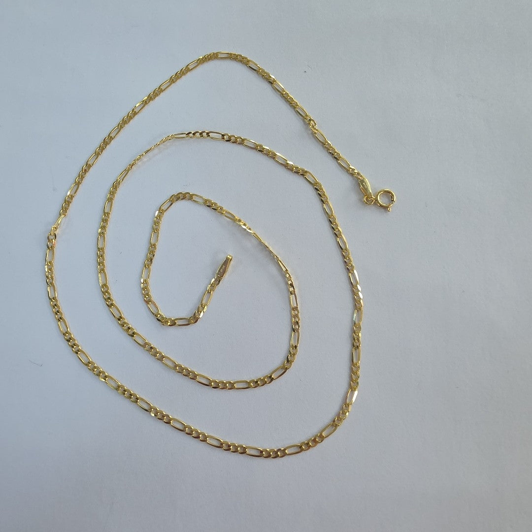 CADENAS CARTIER 3*1 AMARILLA ORO 14K 3.4 (NUEVO)