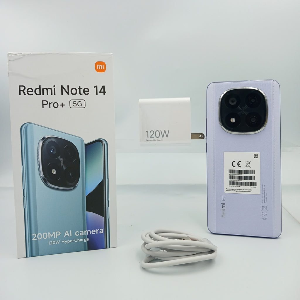 CELULAR XIAOMI REDMI NOTE 14 PRO+ 5G 24115RA8EG(2024) 256 GB 12 GB RAM (SEMINUEVO)