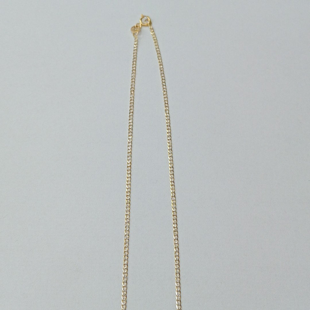 CADENAS BARBADA DIAMANTADA ORO 14K 2.1 (NUEVO)