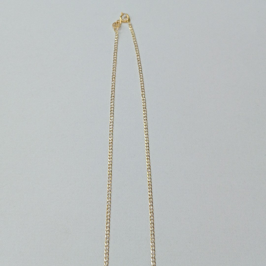 CADENAS BARBADA DIAMANTADA ORO 14K 2.1 (NUEVO)