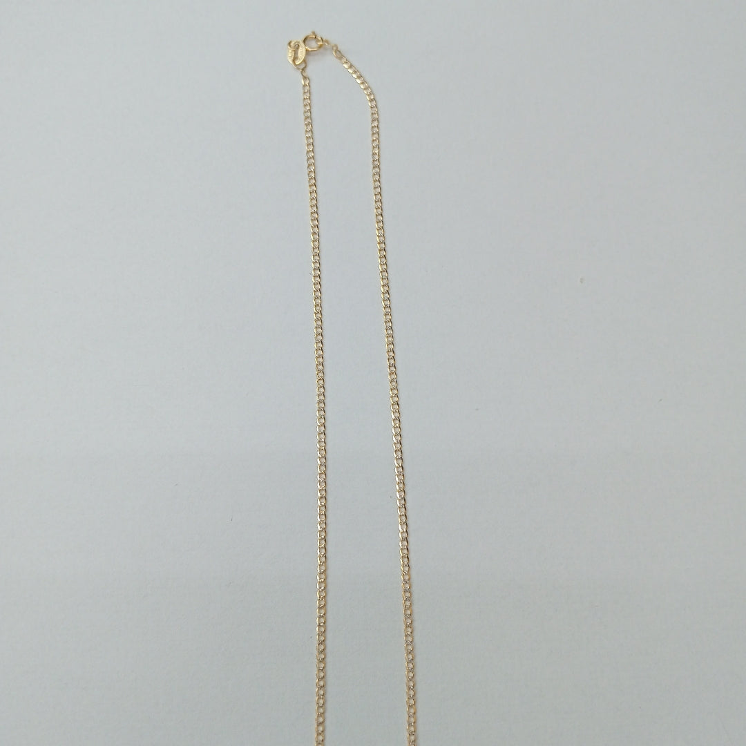 CADENAS BARBADA DIAMANTADA ORO 14K 1.9 (NUEVO)