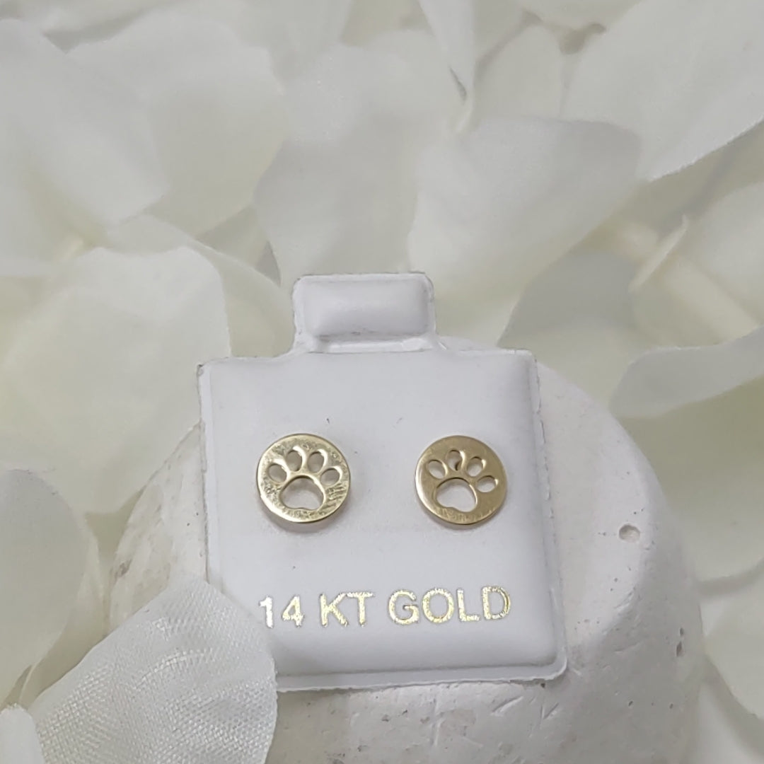 BROQUELES ORO 14K 1 (NUEVO)